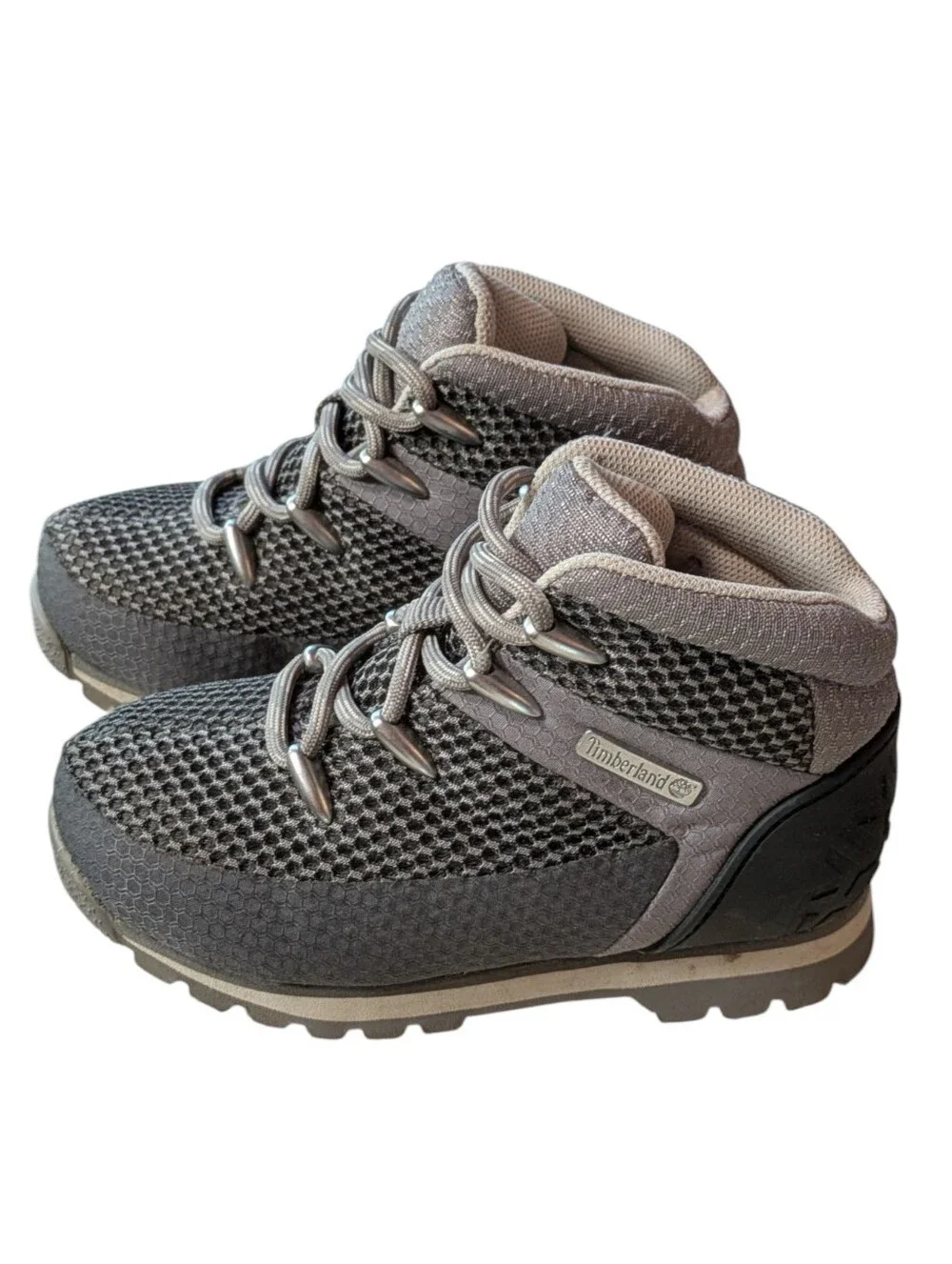 Timberland Euro Sprint Gray Mesh Hiking Boots Toddler Boys Size 9